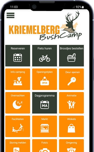 Campingapp deuren systeem