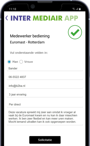 Intermediair solliciteren