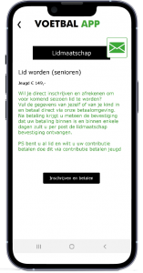 Voetbal app lid worden