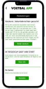 Voetbal app vacatures