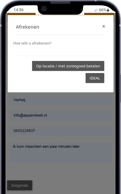 Zonnebank app betaling