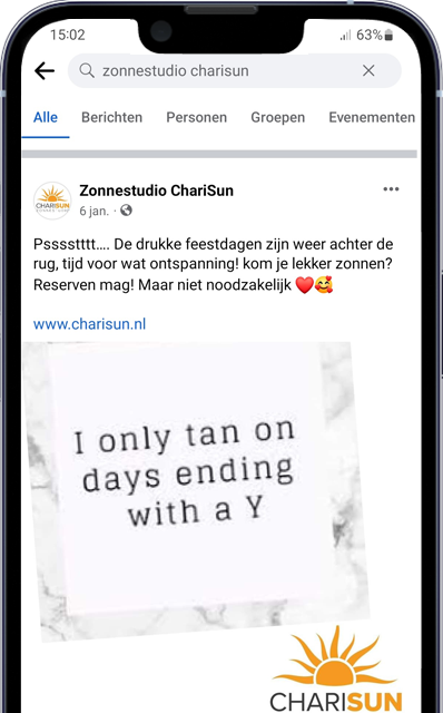 Zonnebank app Social media