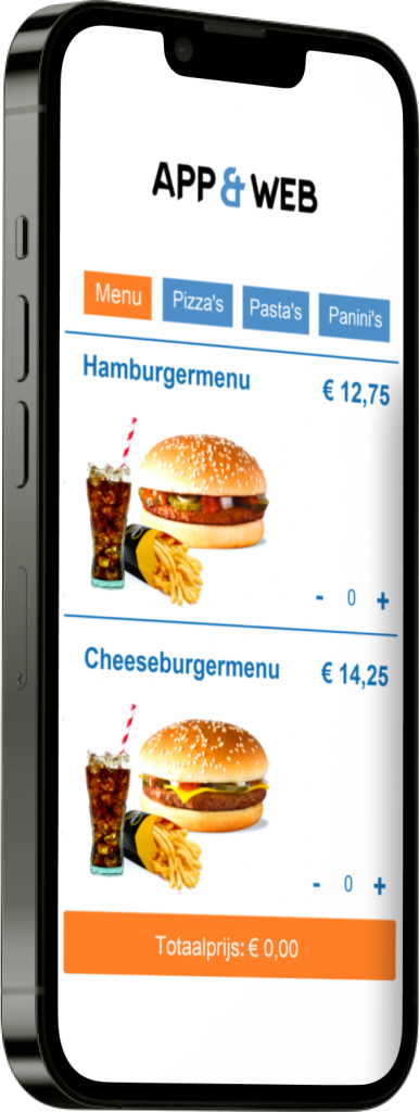 Bestellen menu app