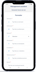Gemeente app formulier