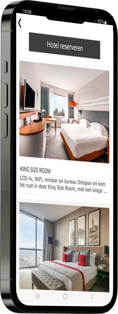 reservering hotelkamer app