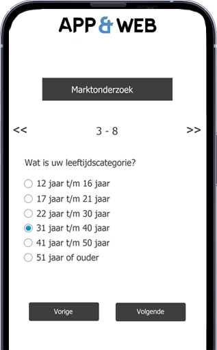 Marktonderzoek vraag 3