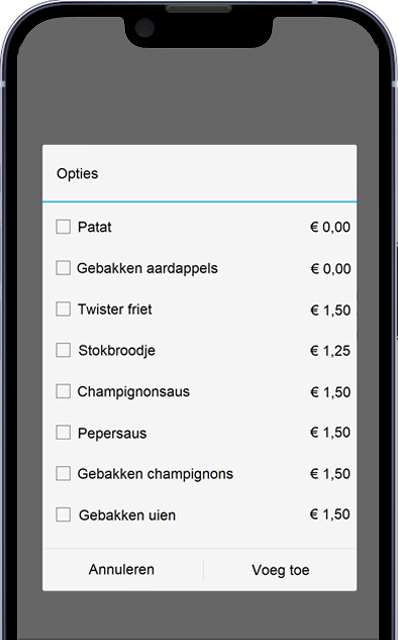 Tennisapp opties