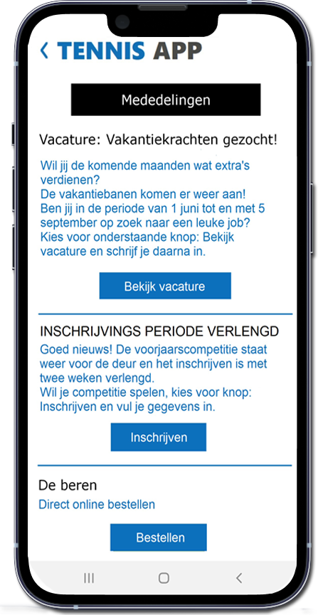 Tennis app vacatures