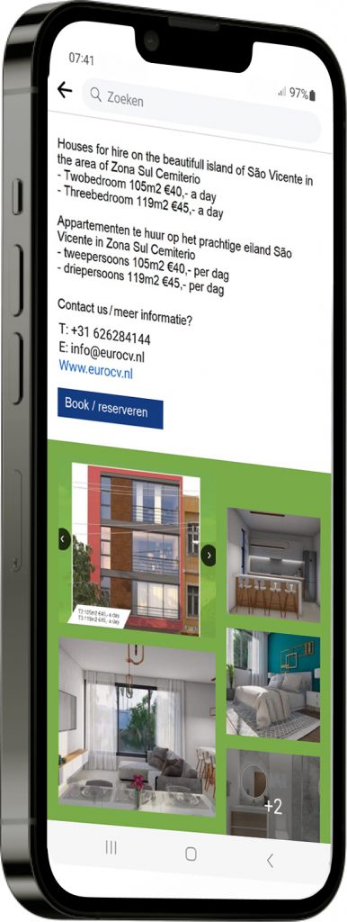 Vakantiehuis reserveringssysteem intro appandweb