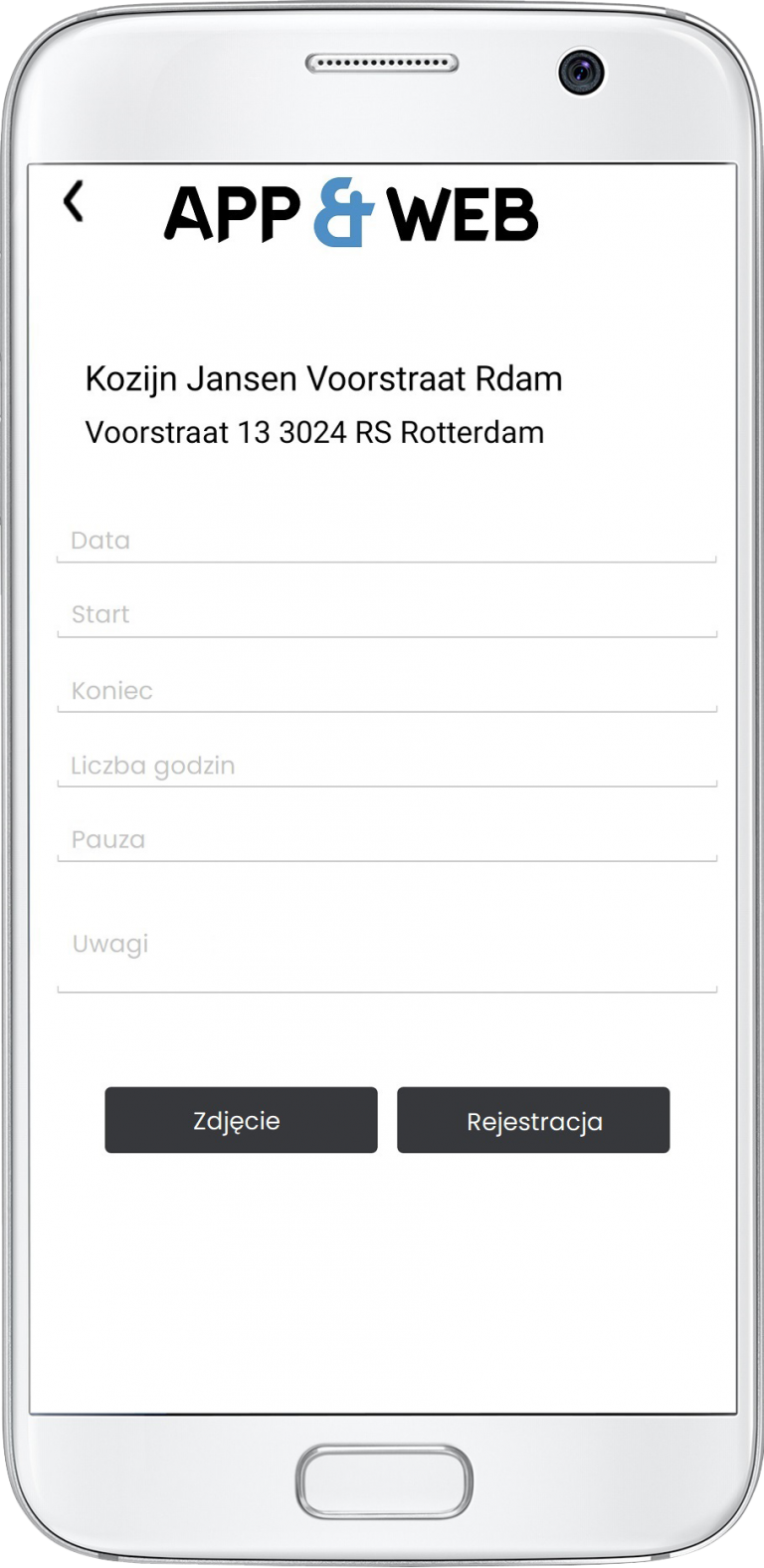 Appandweb Urenregistratie App