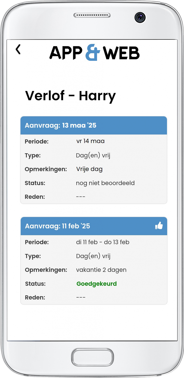 Appandweb Urenregistratie App