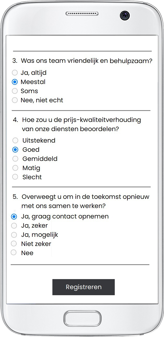 Email klantenonderzoek